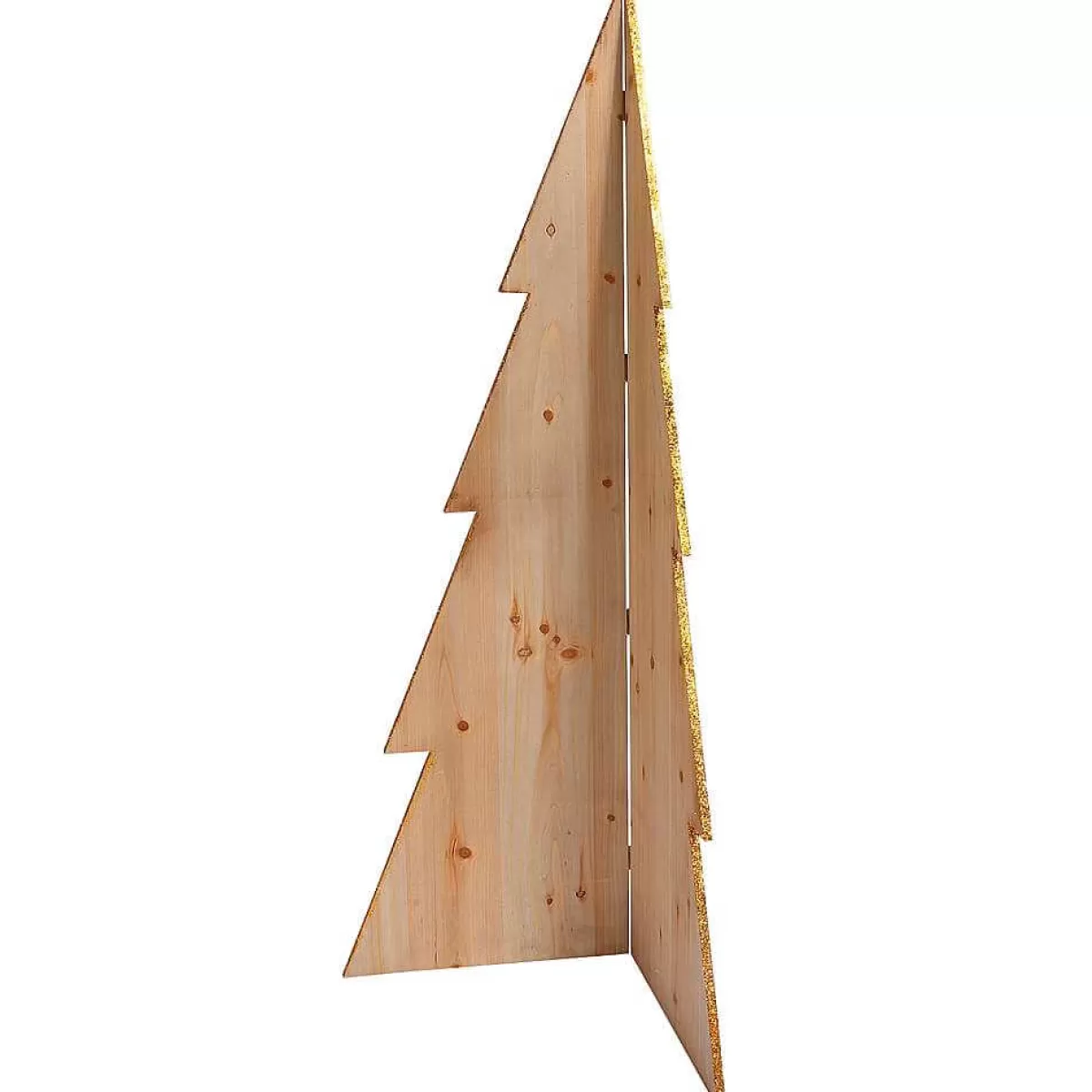 DecoWoerner Sapin Déco Bois Haut. 100 Cm