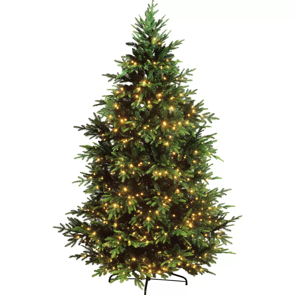 DecoWoerner Sapin De Noël Artificiel Moulé Par Injection Rottanne Avec LED 240 Cm