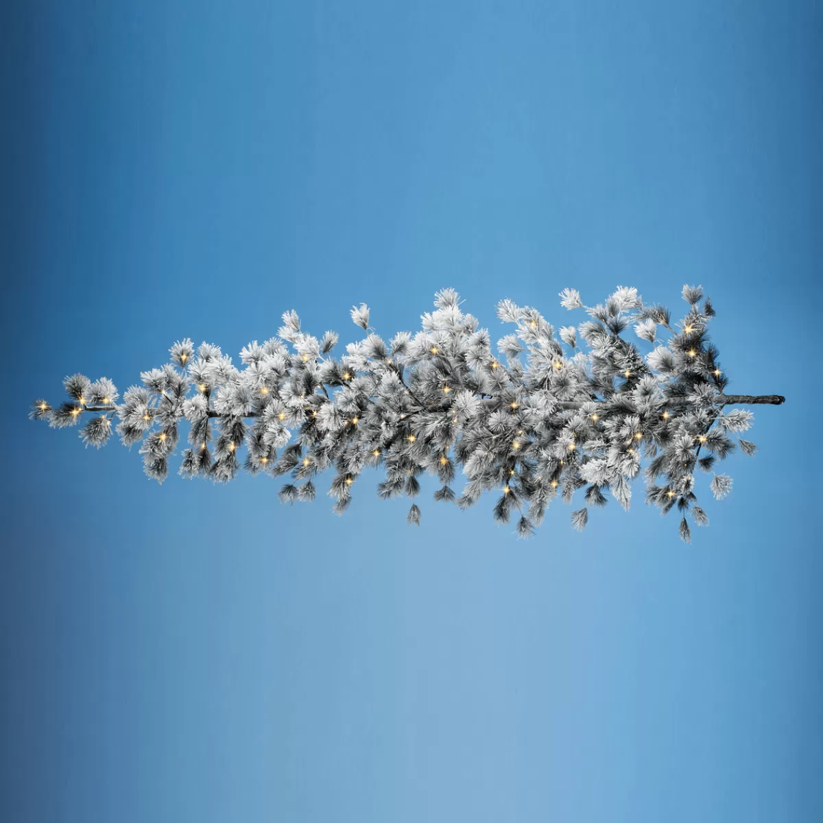 DecoWoerner Sapin De Noël Artificiel Suspendu Pin Avec Aiguilles Givrées Et LED 300 Cm