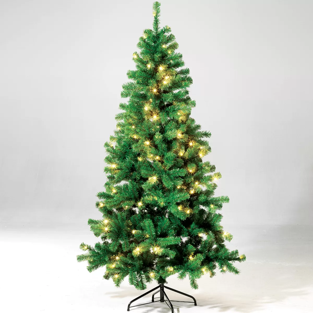 DecoWoerner Sapin De Noël Artificiel étroit Avec LED 150 Cm