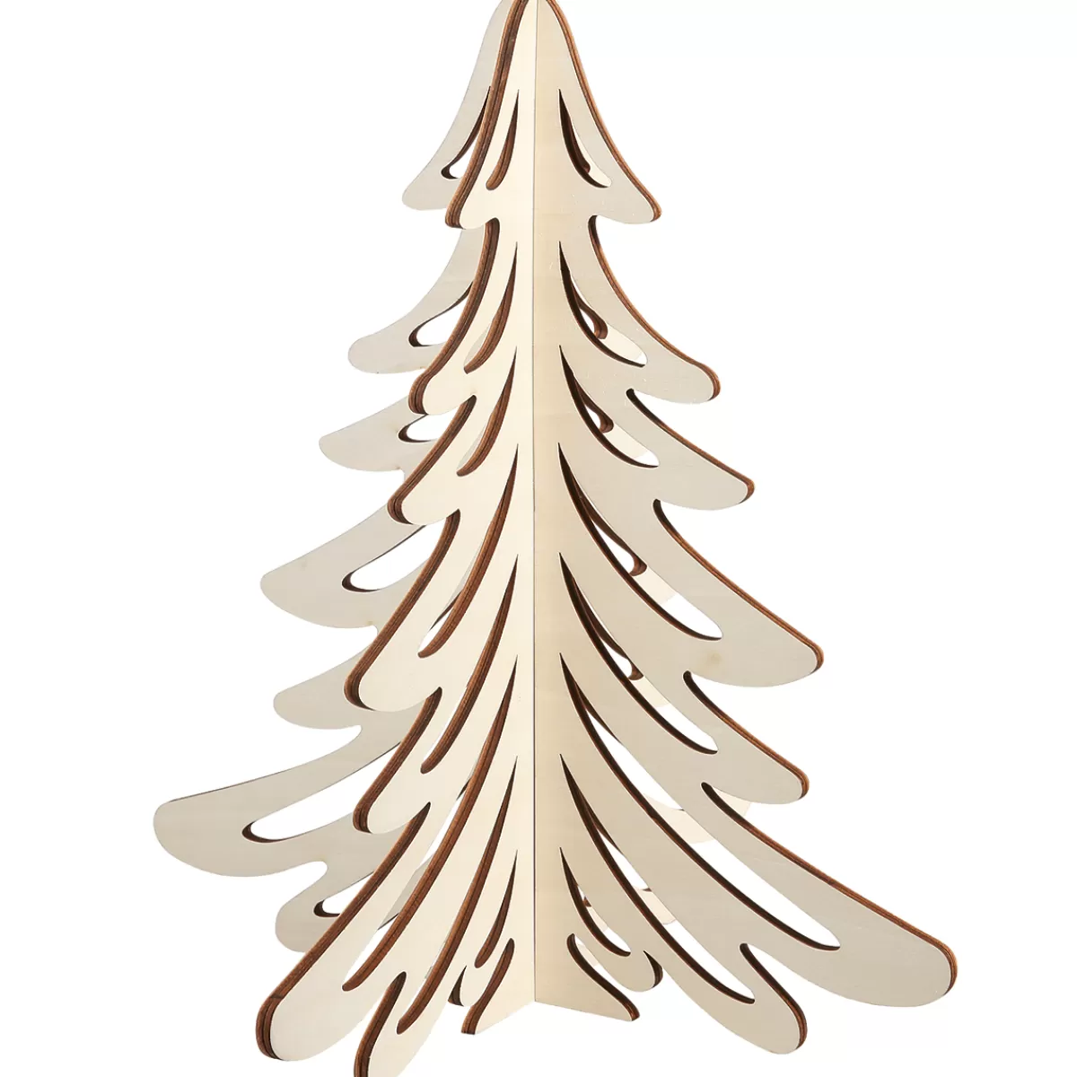 DecoWoerner Sapin En Bois, 60 Cm De Haut