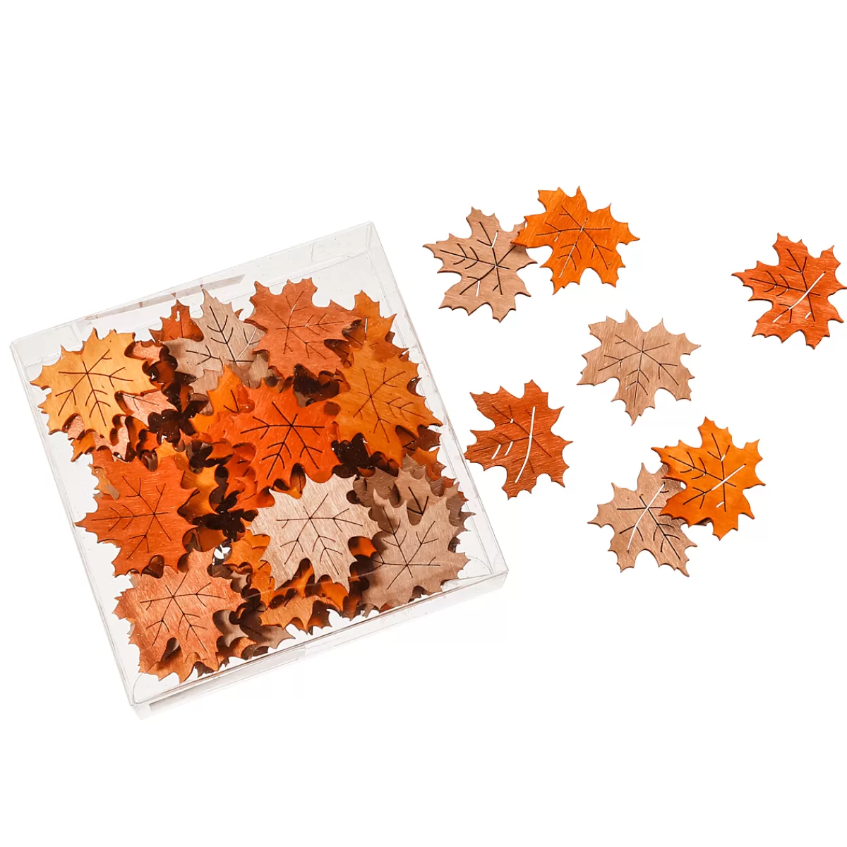 DecoWoerner Saupoudrage Feuilles D'automne érable 72 Pièces 3,5 X 4 Cm