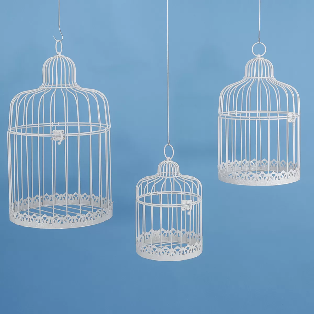DecoWoerner Set De 3 Cages Vintage hes 41 Cm