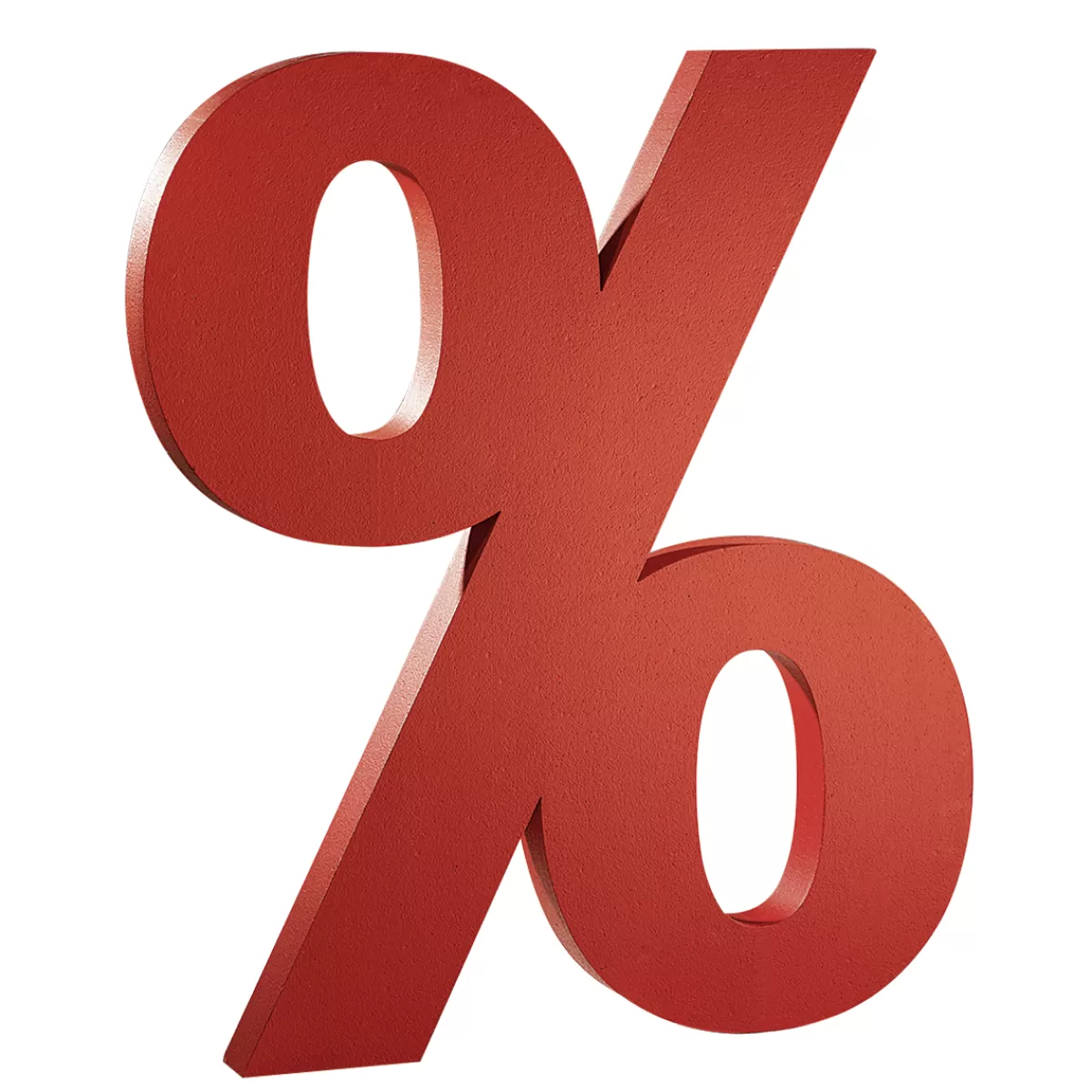 DecoWoerner Signe De Pourcentage 3D, Haut. 60 Cm