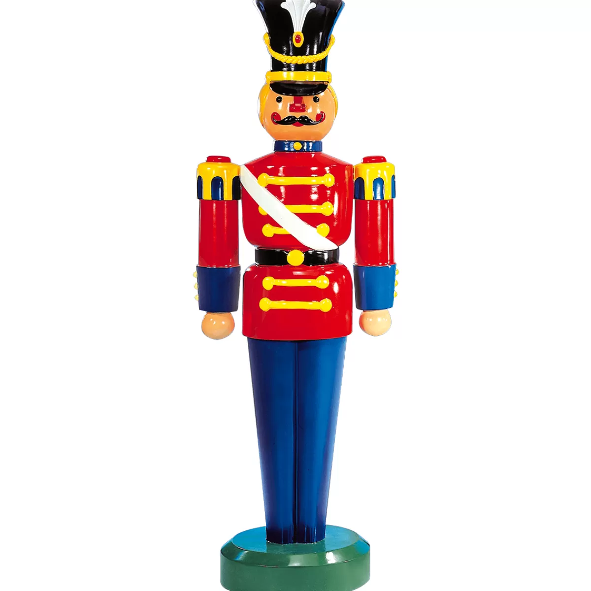 DecoWoerner Soldat Figurine 185 Cm, Rouge-bleu, Entièrement Plastique