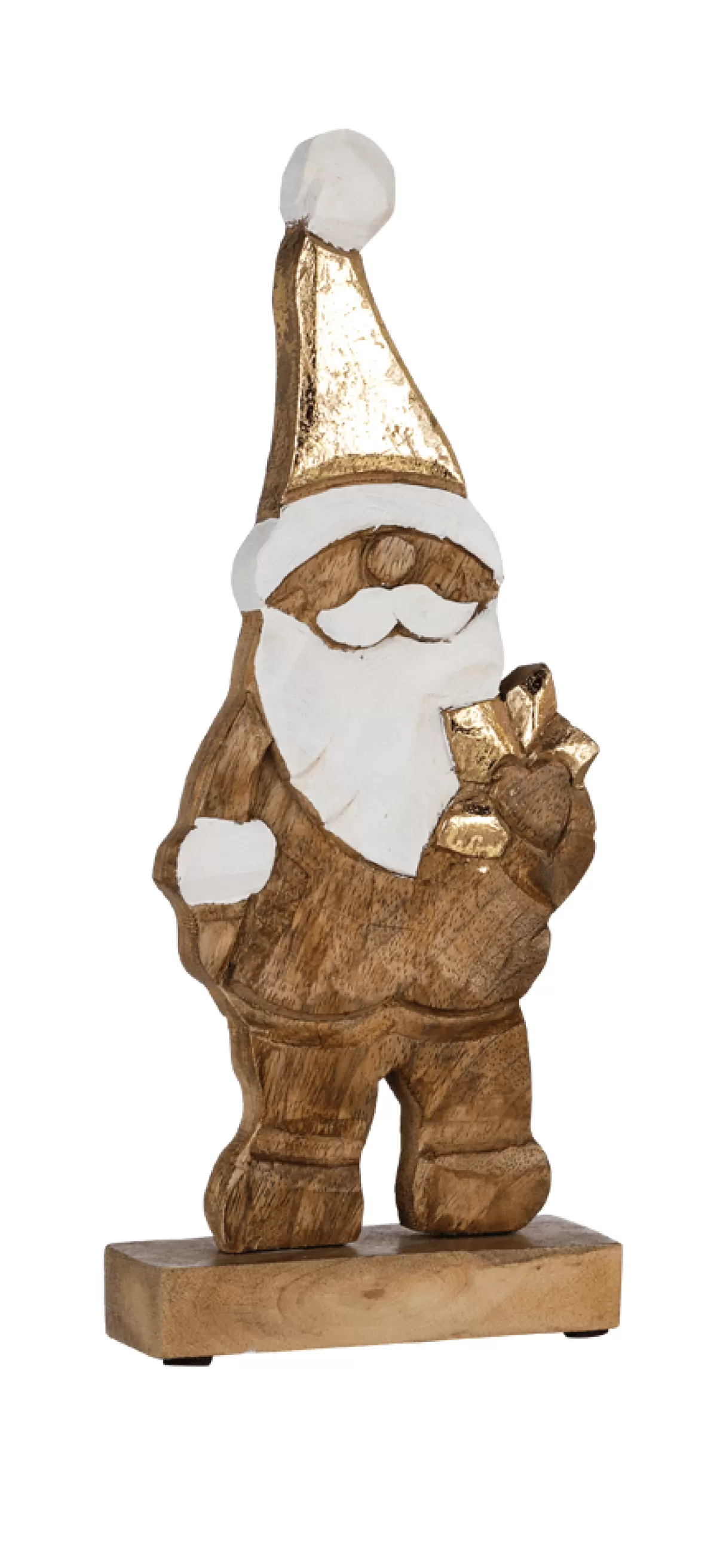 DecoWoerner Stand-up En Bois "Santa Claus" De 32 Cm De Haut