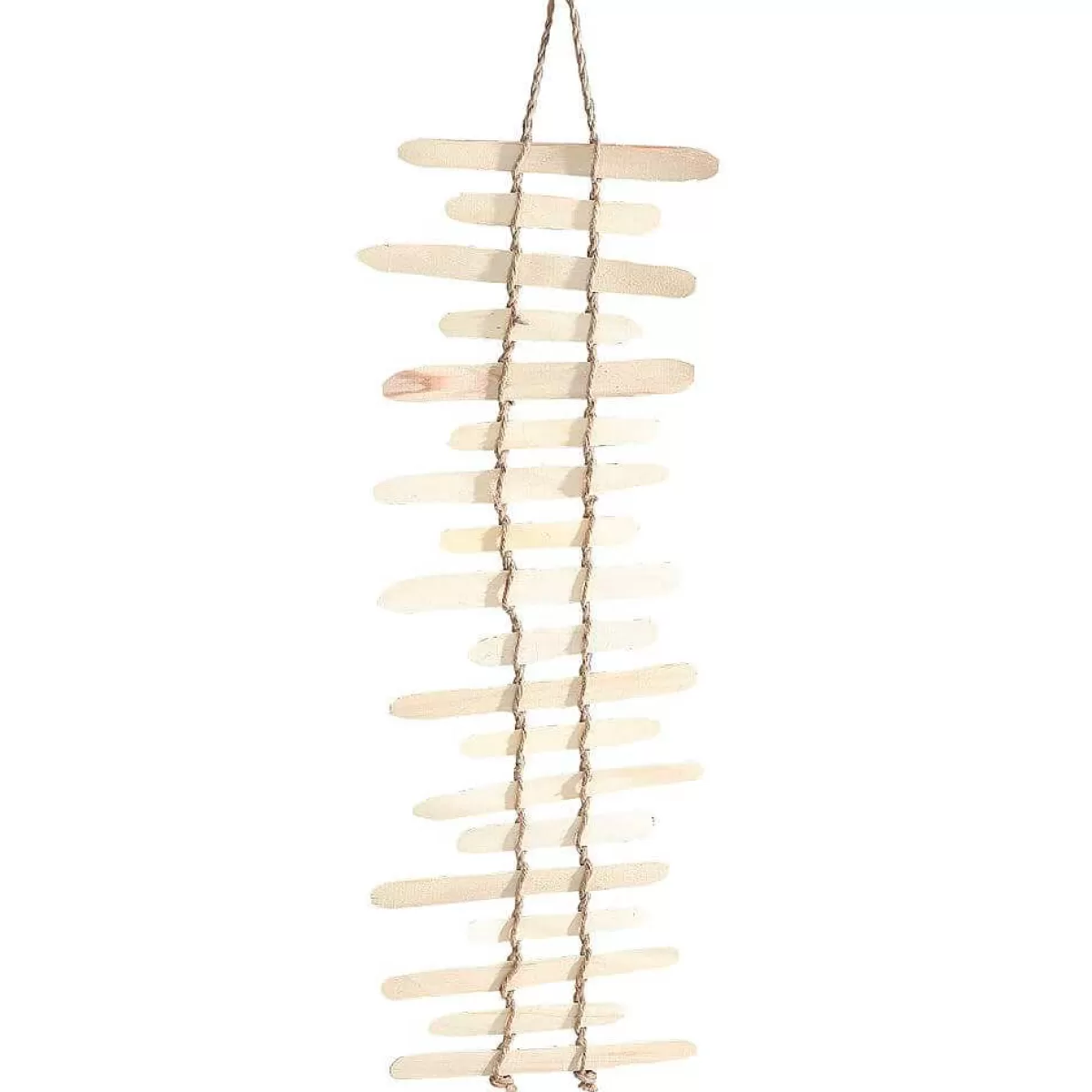 DecoWoerner Suspension Déco échelle En Bois 110 Cm