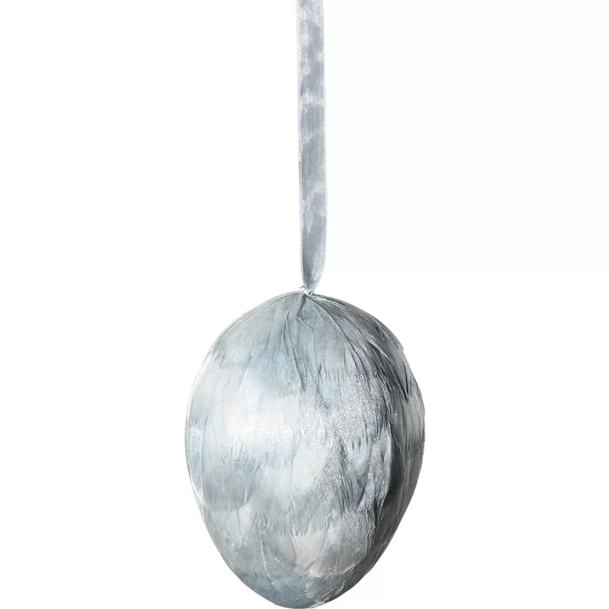 DecoWoerner Suspension Déco œuf-plumes Polaire, Long. 10 Cm