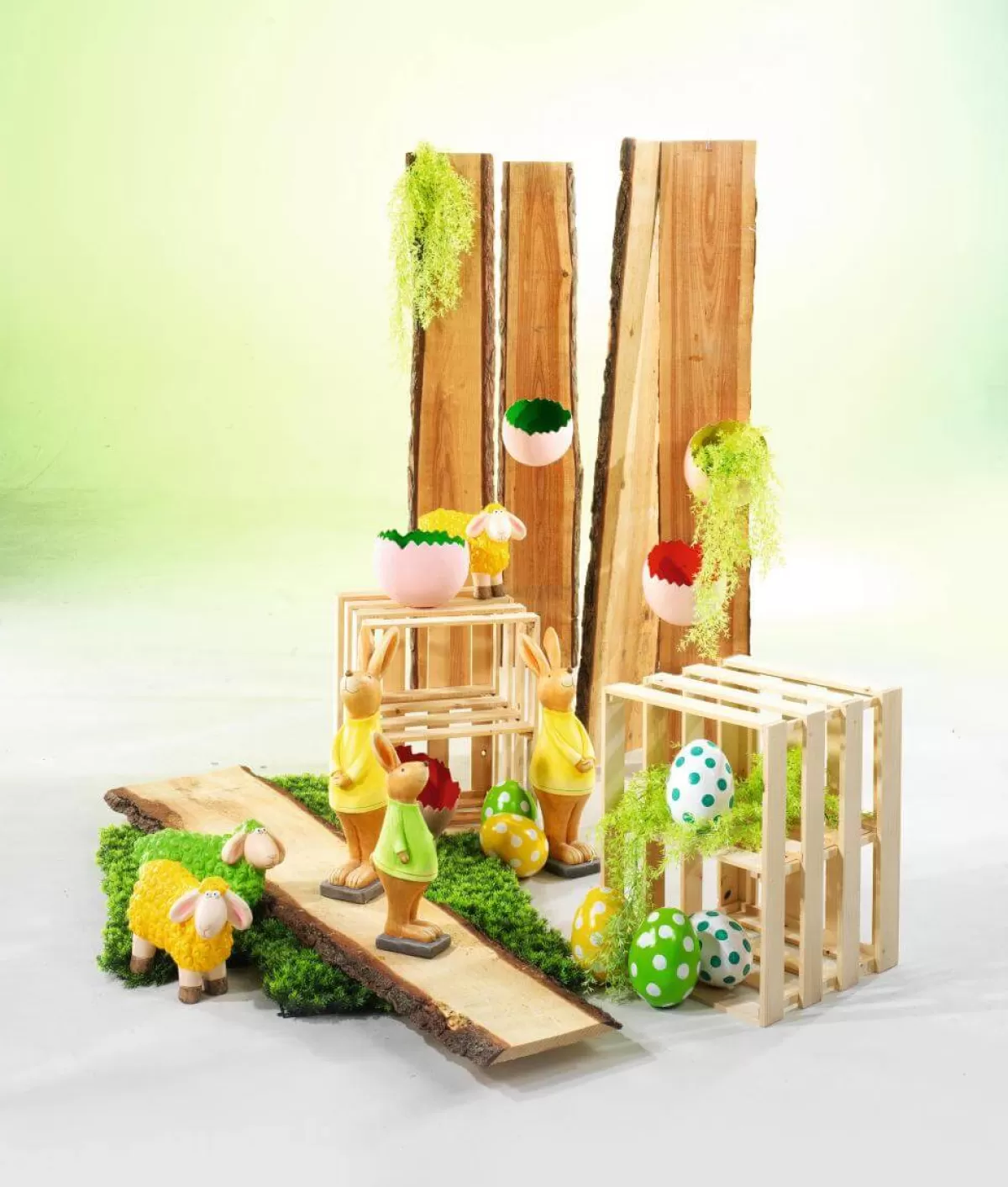 DecoWoerner Suspension De Plantes Artificielles Asperges Ornementales , 84 Cm