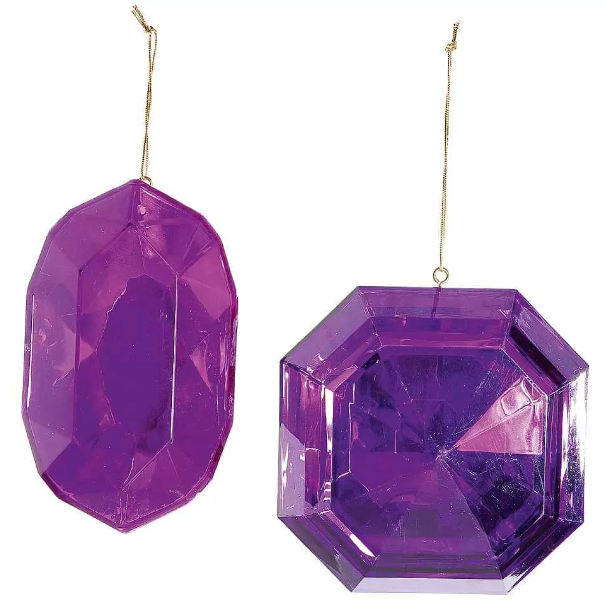 DecoWoerner Suspension Diamants Mauve 2 Pces