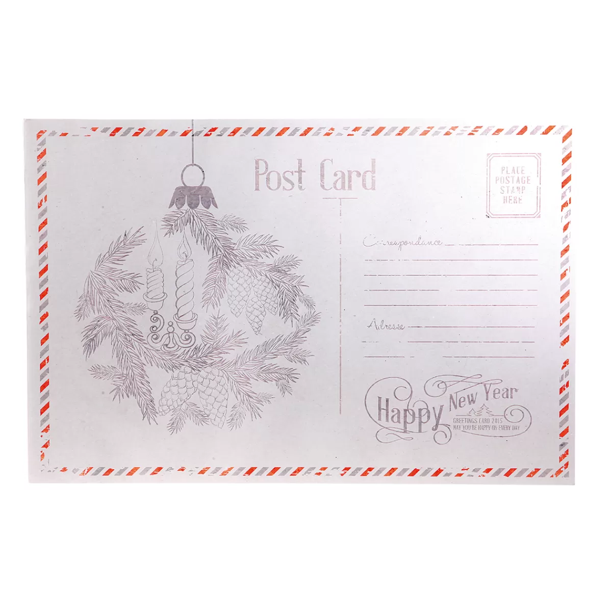 DecoWoerner Tableau Décoratif "Carte Postale De Noël" 40 X 60 Cm