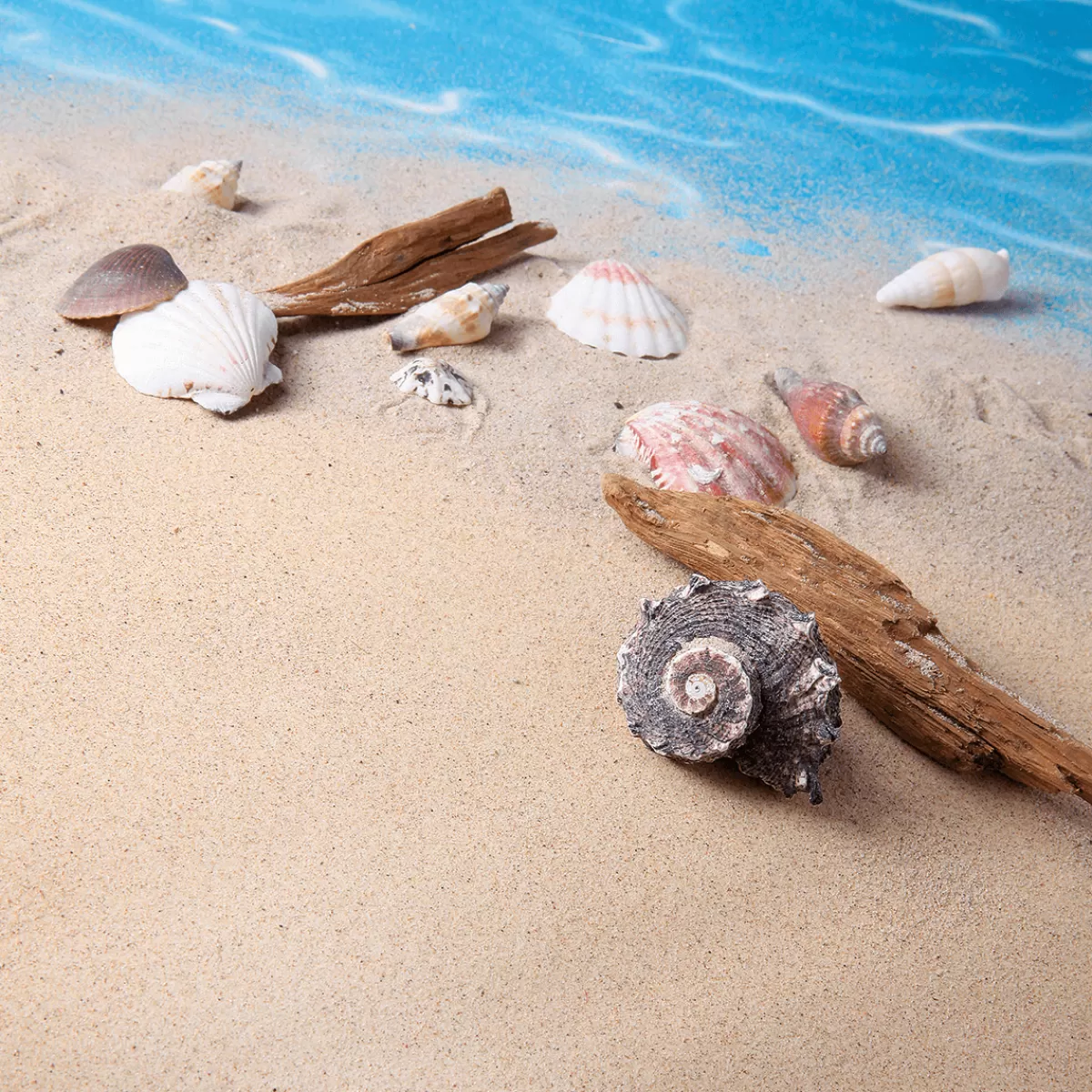 DecoWoerner Tissu De Sable Avec Vrai Sable, Larg. 135 Cm, 3 M