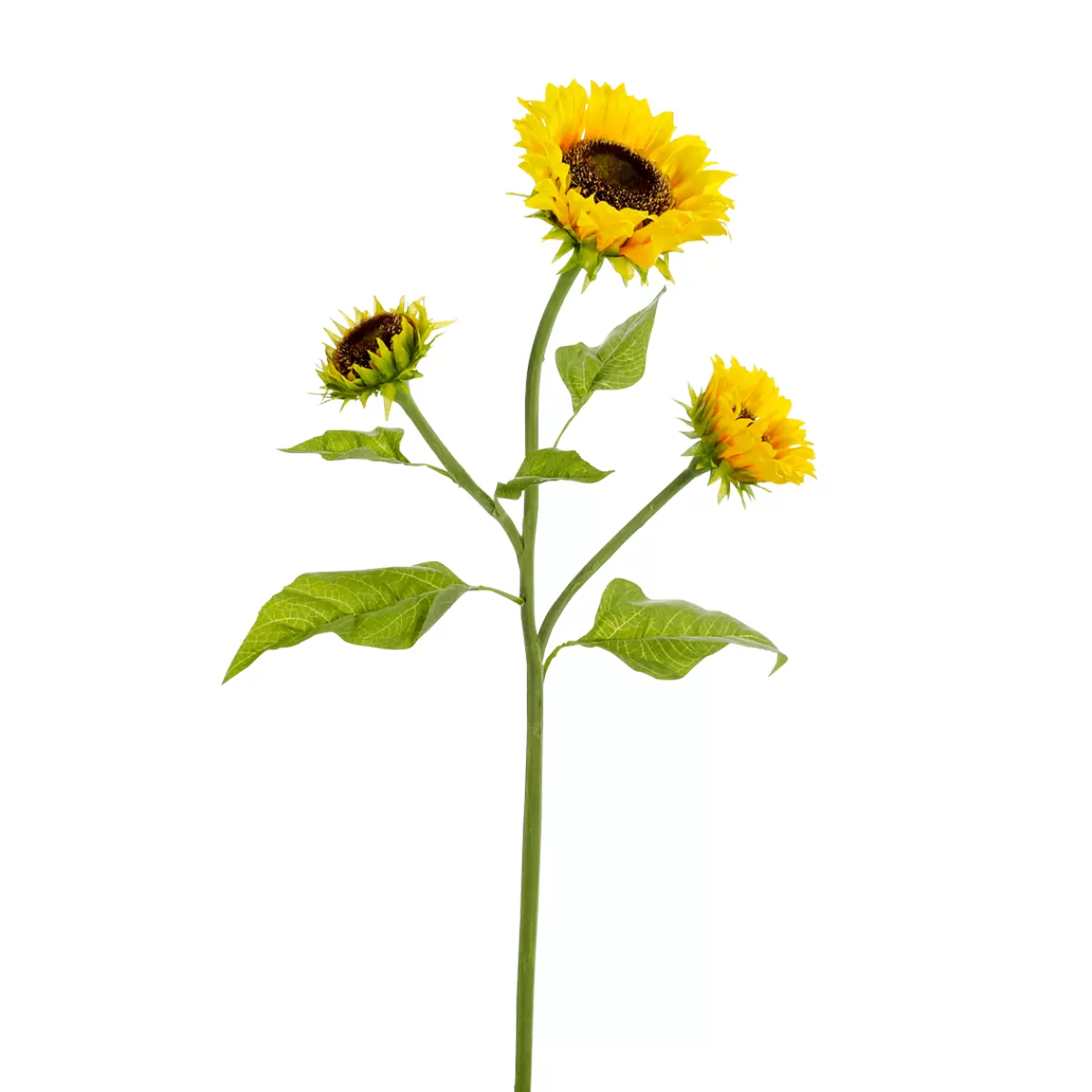 DecoWoerner Tournesol Artificiel Avec 3 Fleurs s 87 Cm