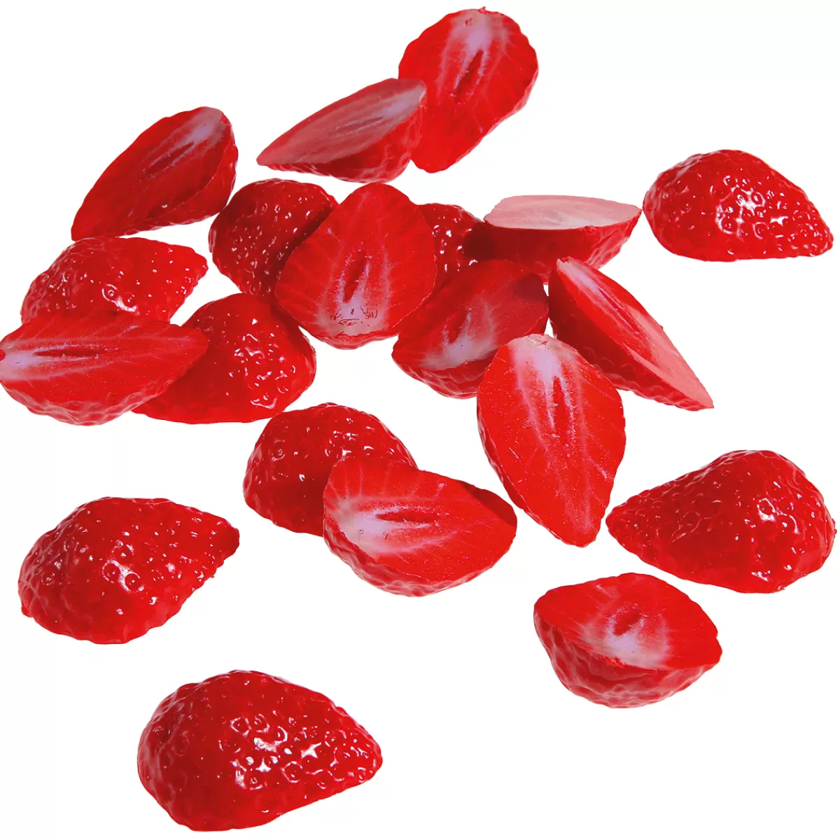 DecoWoerner Tranches De Fraises Aliment Factice, 20 Pces