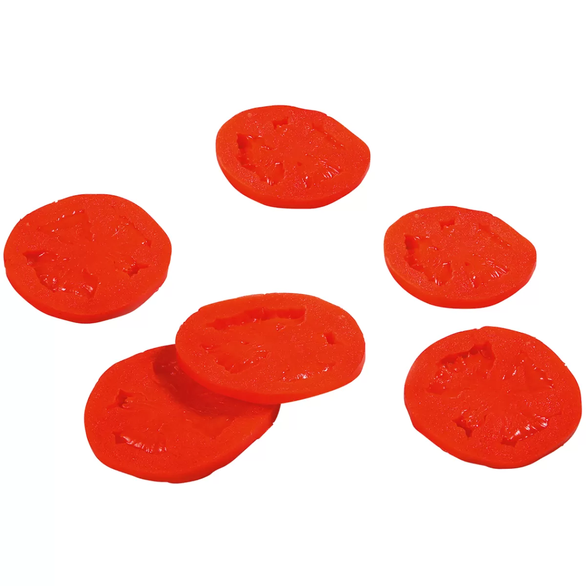 DecoWoerner Tranches De Tomates Aliment Factice, 6 Pces