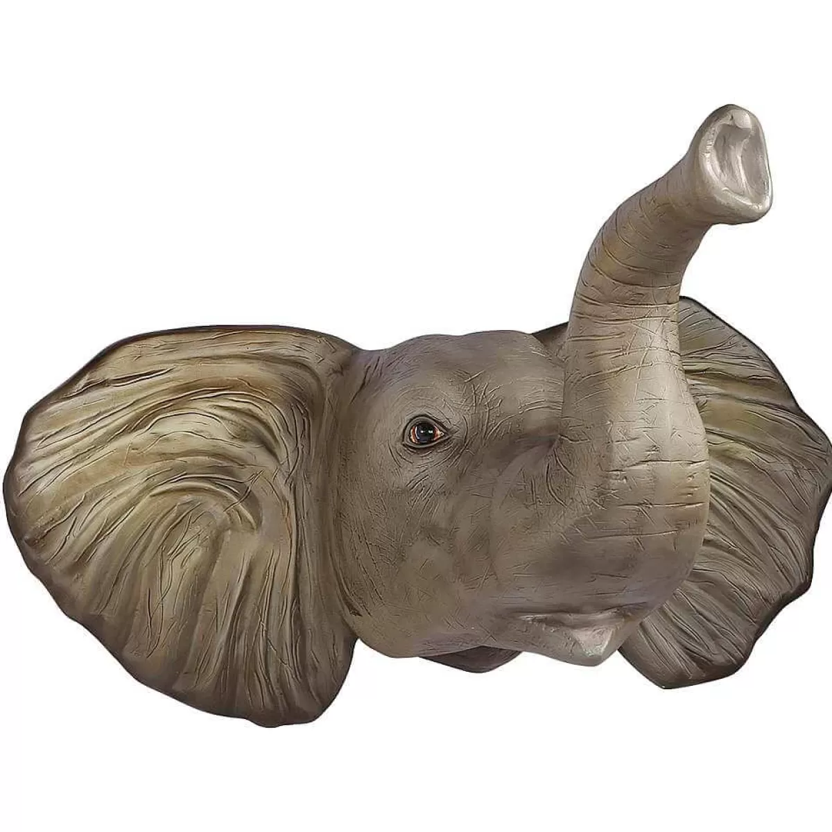 DecoWoerner Tête D’éléphant Larg. 109 Cm, Grise/nature