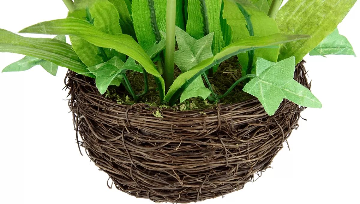 DecoWoerner Tulipes Artificielles En Corbeille 25 Cm