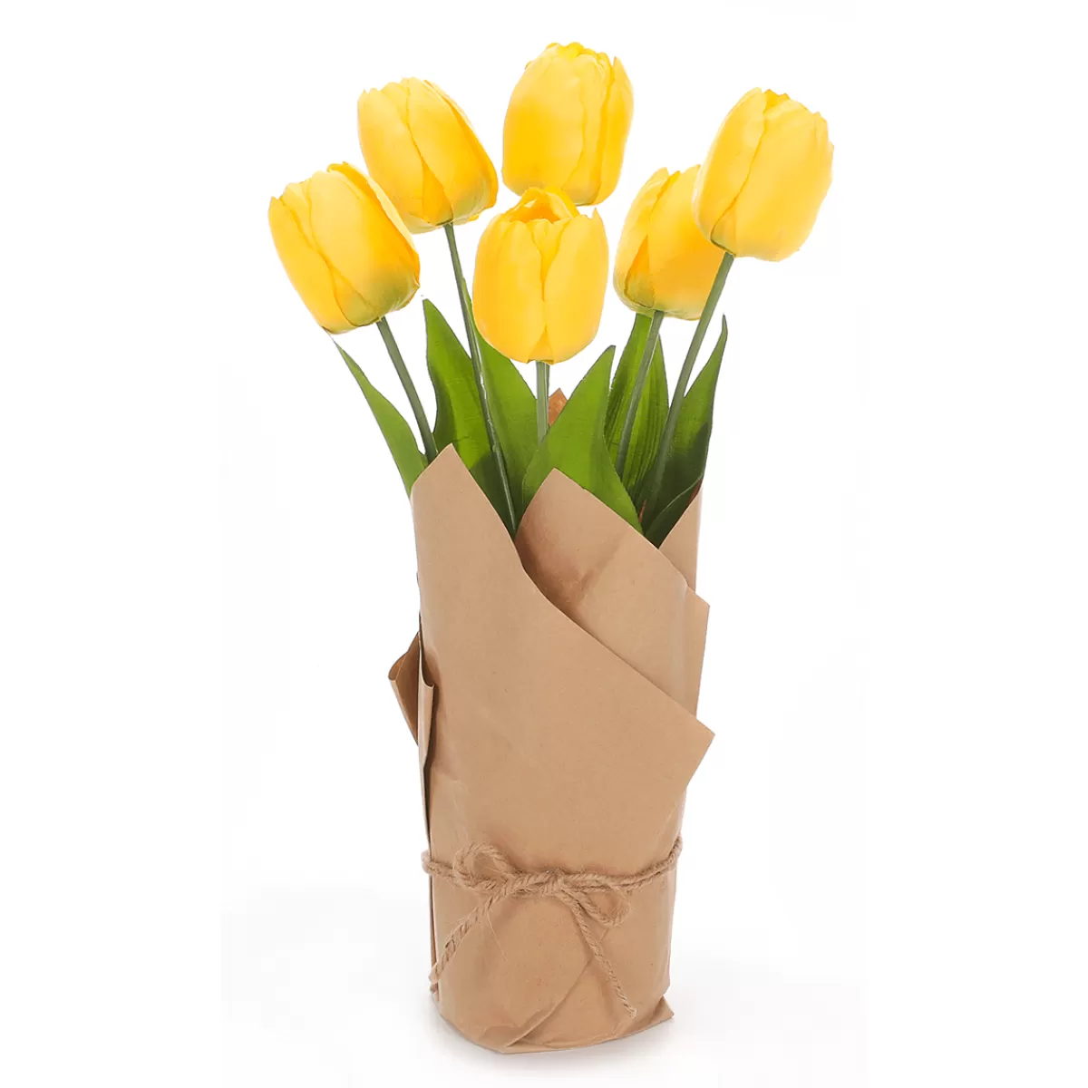 DecoWoerner Tulipes Artificielles Enveloppées De Papier