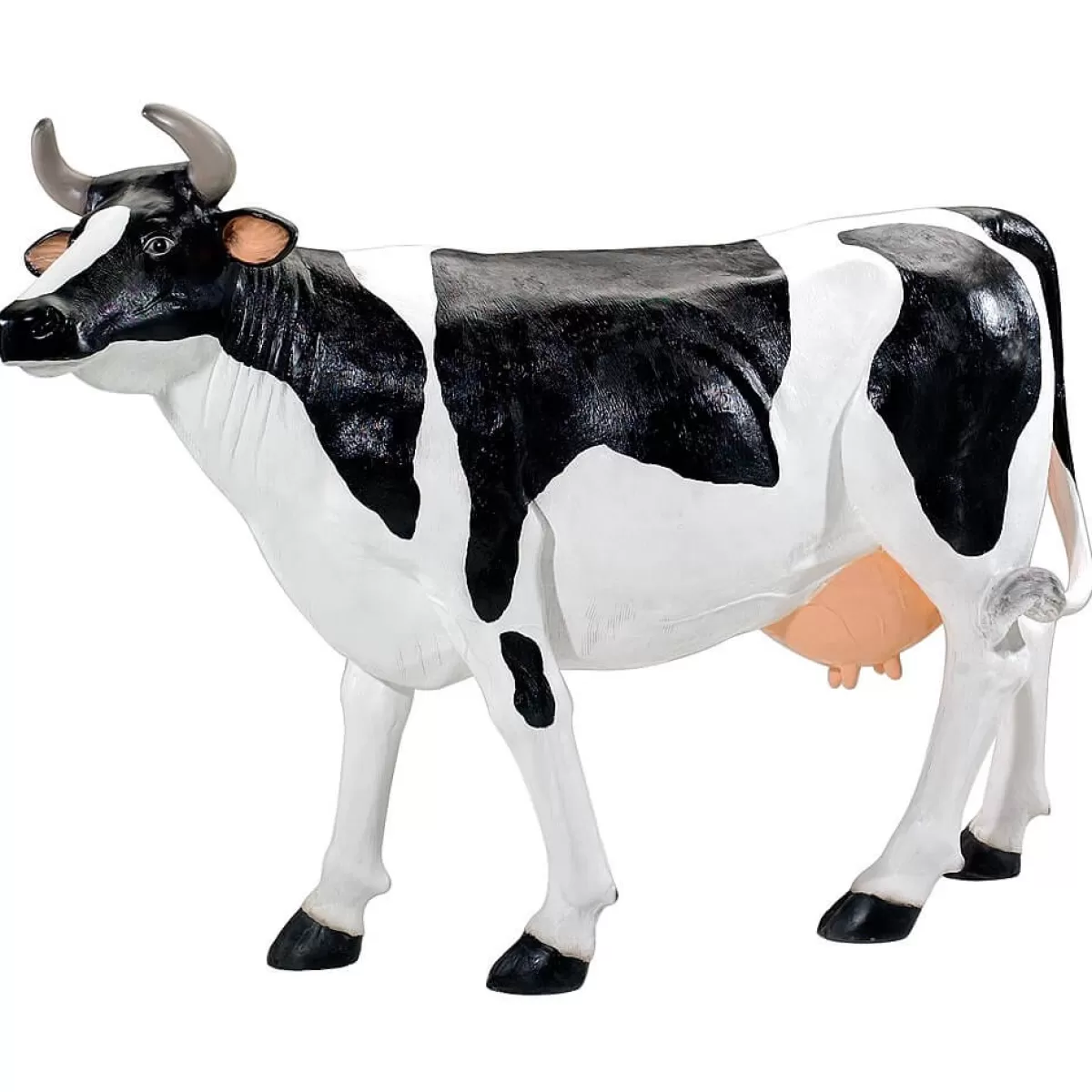 DecoWoerner Vache Déco 156 Cm De Haut, Noir-blanc