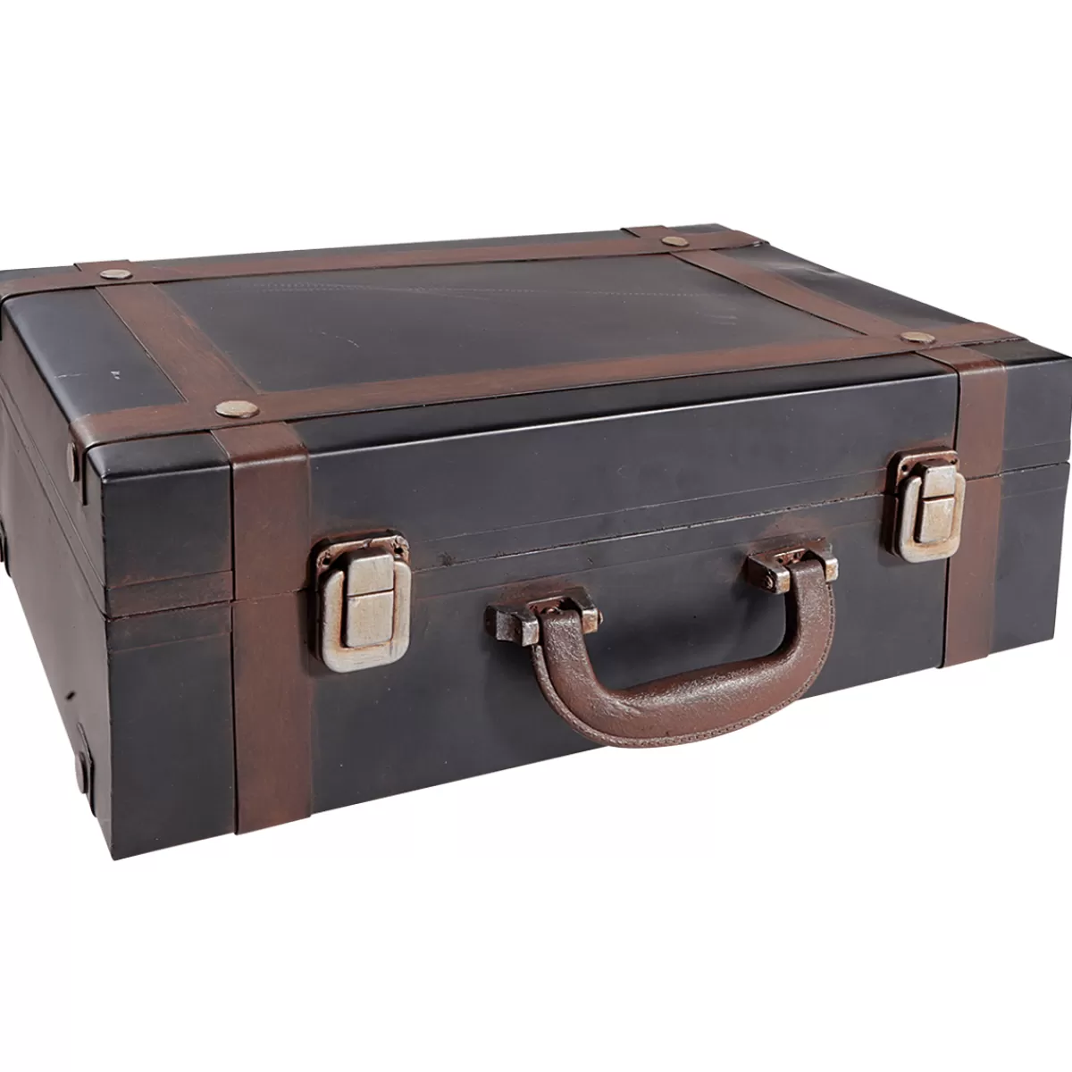 DecoWoerner Valise Déco En Métal, 40 X 26 Cm