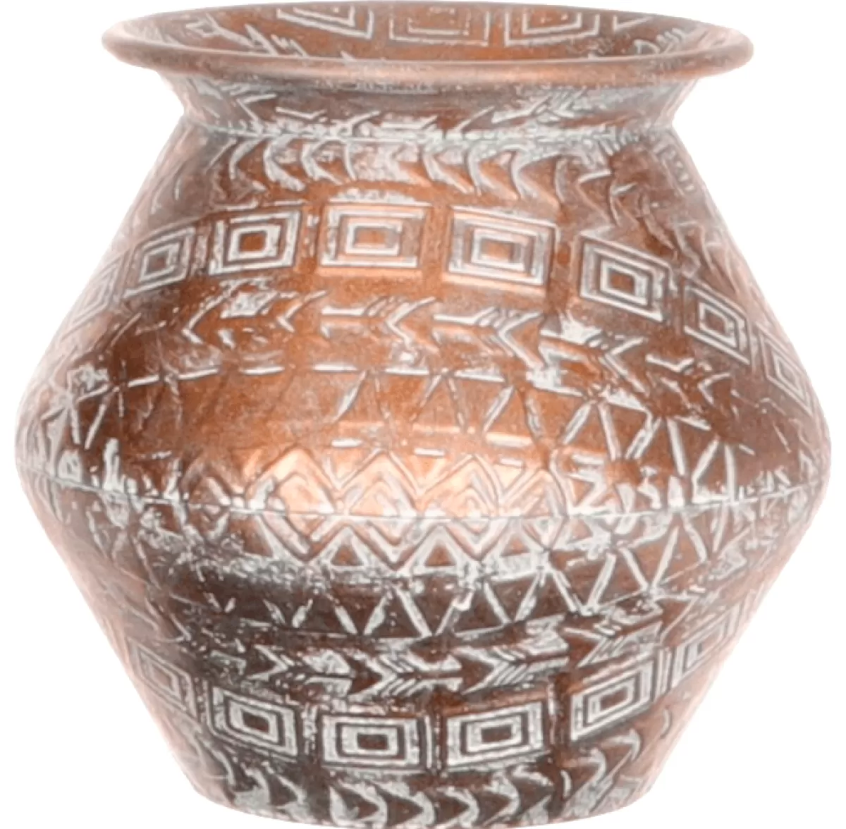 DecoWoerner Vase Cuivre Rond 22,8 Cm