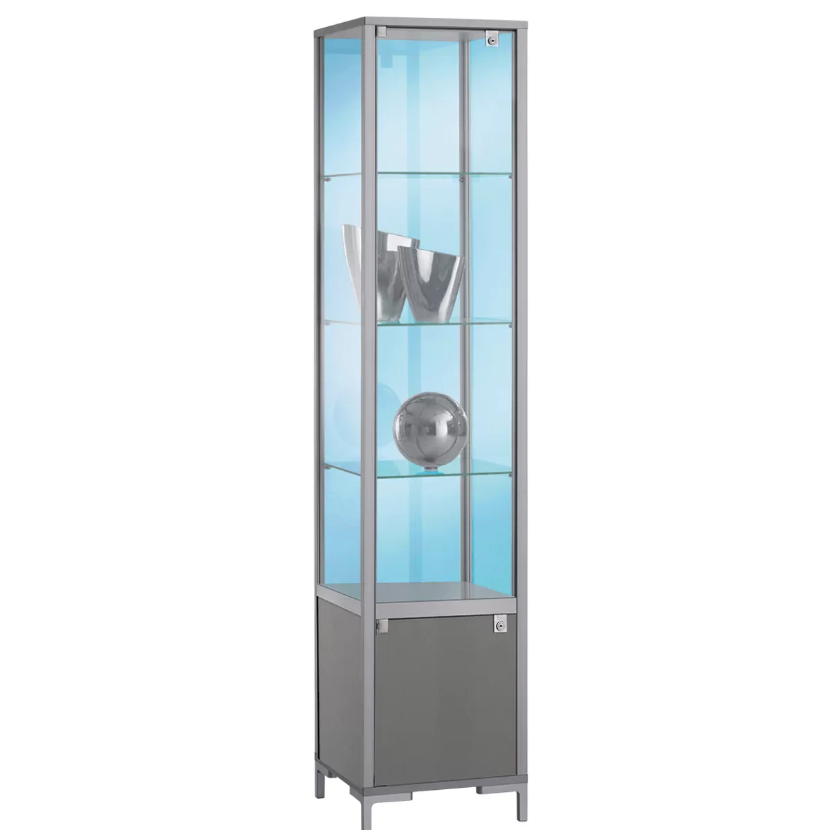 DecoWoerner Vitrine Avec Compartiment De Rangement 186 X 40 X 40 Cm