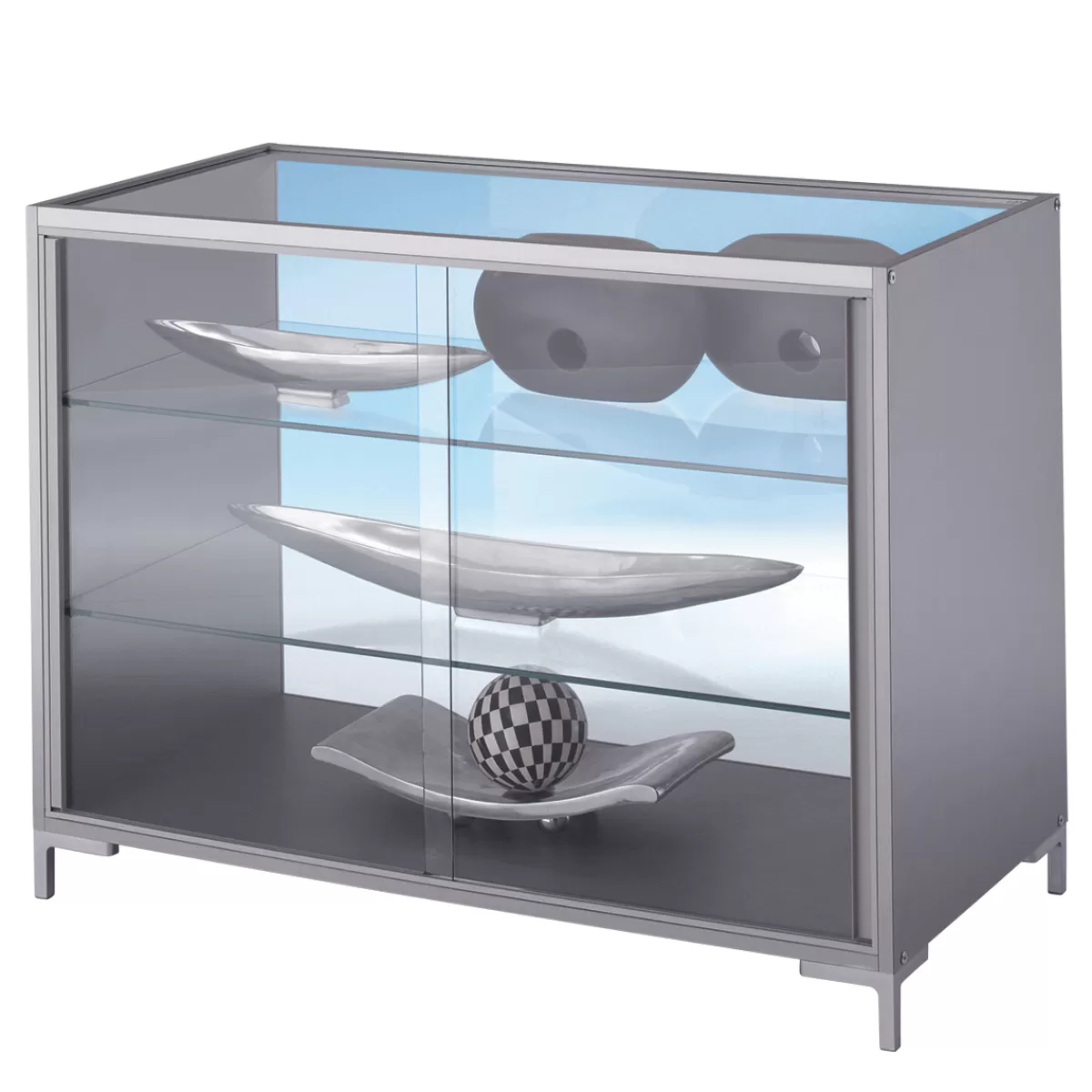 DecoWoerner Vitrine De Comptoir 90 X 120 X 60 Cm