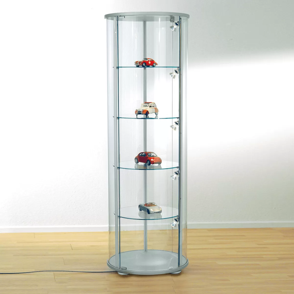 DecoWoerner Vitrine Ronde, Haut. 180 Cm